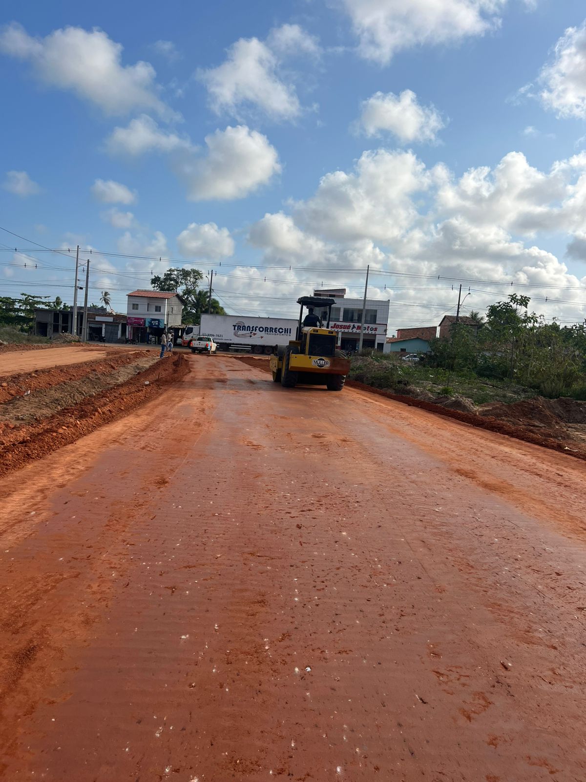 Aplicação da solução na via preparada